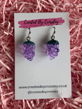 Load image into Gallery viewer, Grape Charm Earrings
