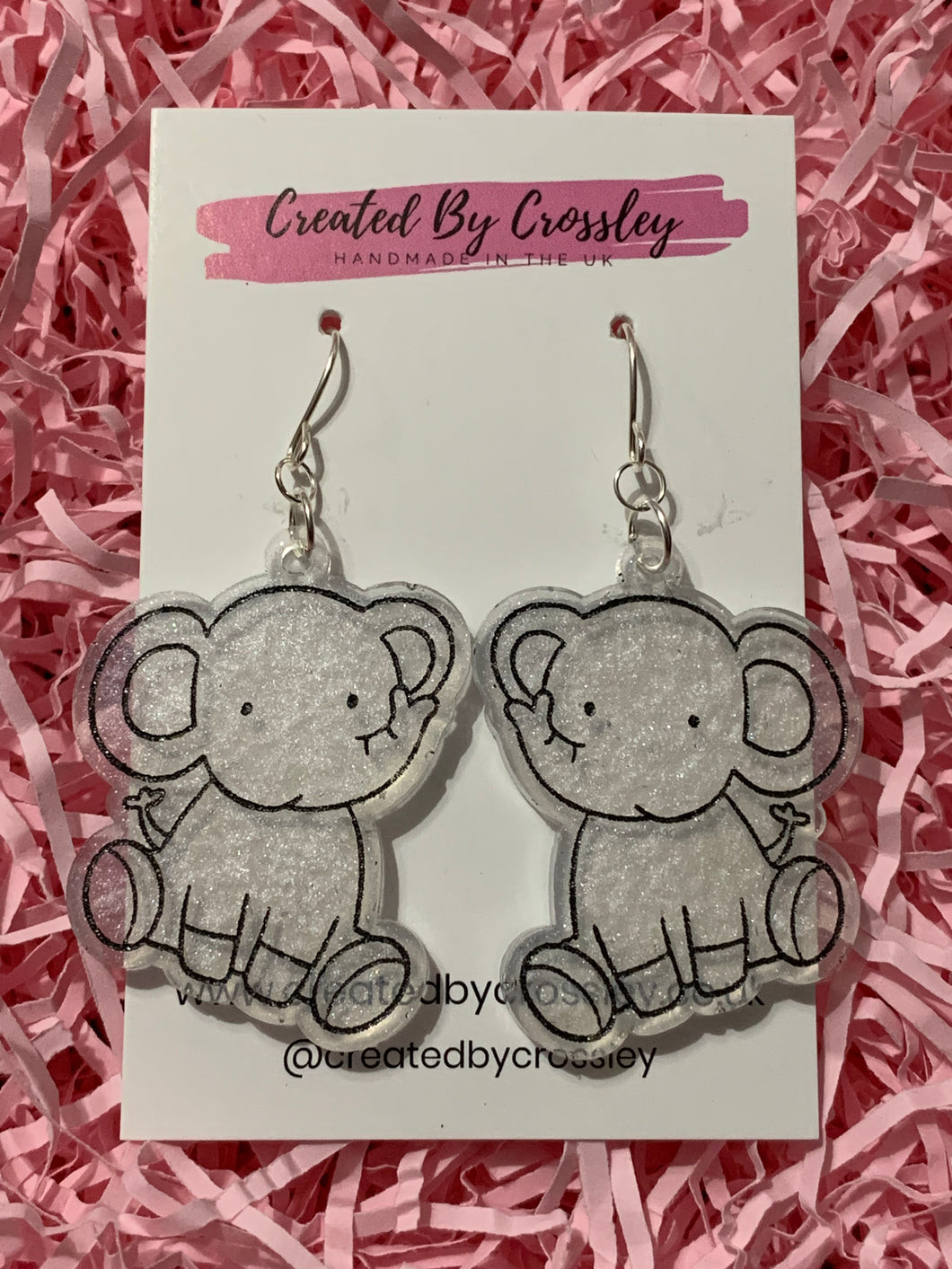 Elephant Resin Earrings