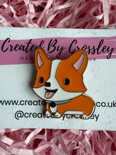 Load image into Gallery viewer, Corgi Dog Pin Badge
