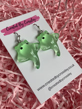 Load image into Gallery viewer, Green Sting Ray Charm Earrings
