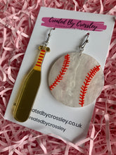 Load image into Gallery viewer, Baseball Charm Earrings

