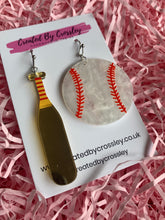 Load image into Gallery viewer, Baseball Charm Earrings
