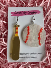 Load image into Gallery viewer, Baseball Charm Earrings
