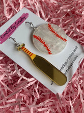 Load image into Gallery viewer, Baseball Charm Earrings

