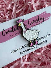 Load image into Gallery viewer, Cowboy Duck/Goose Pin Badge
