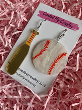 Load image into Gallery viewer, Baseball Charm Earrings
