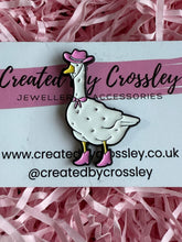 Load image into Gallery viewer, Cowboy Duck/Goose Pin Badge
