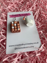 Load image into Gallery viewer, Chicken and Eggs Charm Earrings
