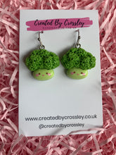 Load image into Gallery viewer, Broccoli Charm Earrings
