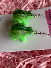 Load image into Gallery viewer, Frog Charm Earrings

