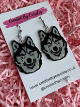 Load image into Gallery viewer, Husky Dog Charm Earrings

