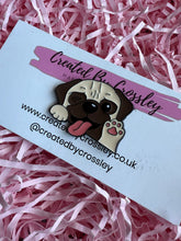 Load image into Gallery viewer, Pug Dog Pin Badge
