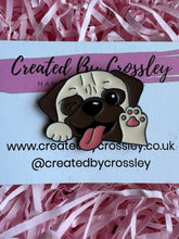 Load image into Gallery viewer, Pug Dog Pin Badge
