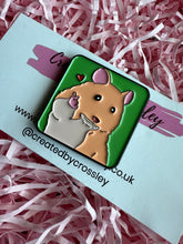 Load image into Gallery viewer, Hamster Pin Badge

