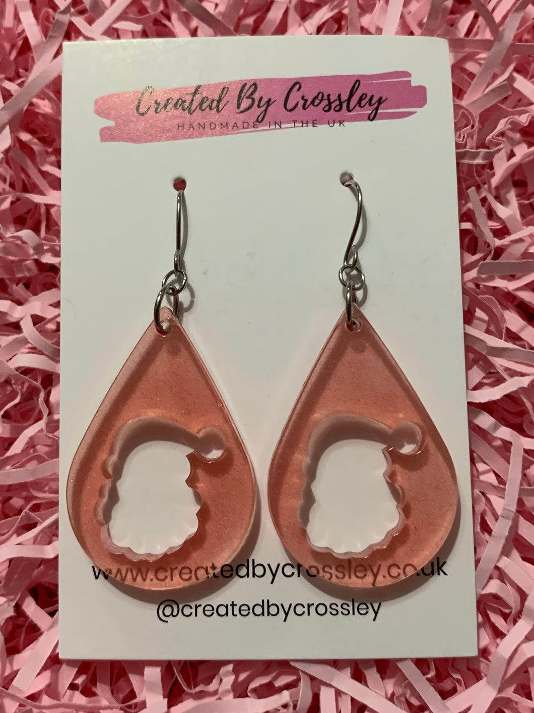 Santa Resin Earrings