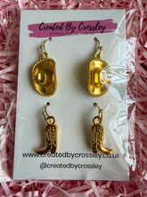 Load image into Gallery viewer, Cowboy Earring Duo
