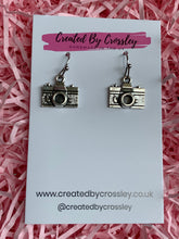 Load image into Gallery viewer, Camera Charm Earrings
