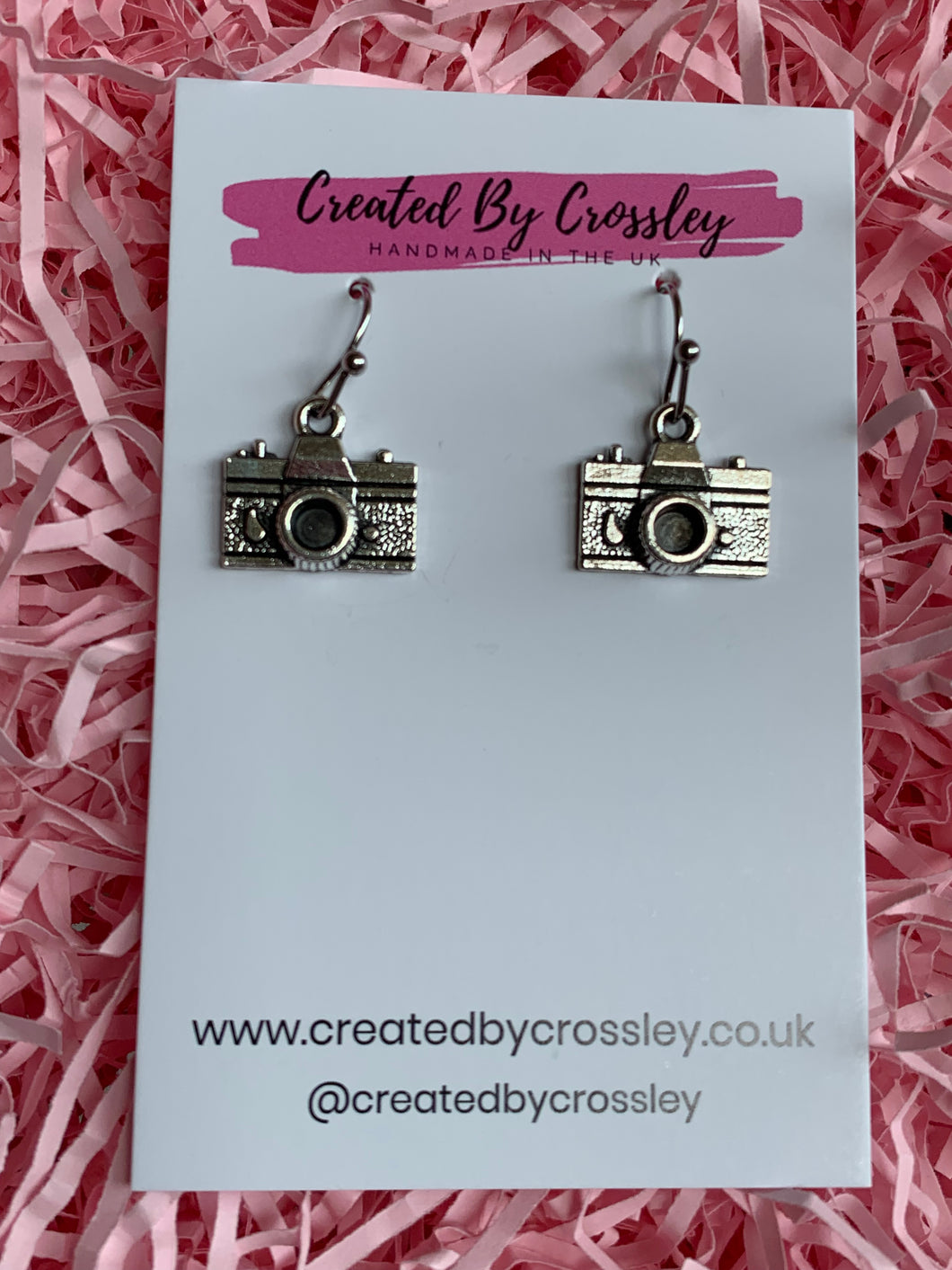Camera Charm Earrings