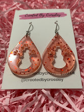 Load image into Gallery viewer, Sparkly Snowman Resin Earrings
