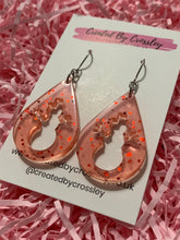 Load image into Gallery viewer, Sparkly Snowman Resin Earrings
