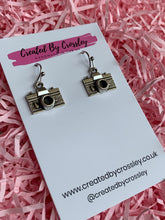 Load image into Gallery viewer, Camera Charm Earrings
