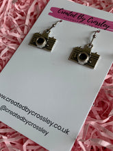 Load image into Gallery viewer, Camera Charm Earrings
