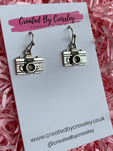 Load image into Gallery viewer, Camera Charm Earrings
