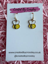 Load image into Gallery viewer, Bee Charm Earrings
