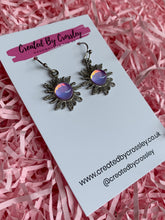 Load image into Gallery viewer, Purple Gem Star Earrings

