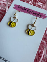 Load image into Gallery viewer, Bee Charm Earrings
