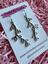 Load image into Gallery viewer, Leafy Vine Dangle Charm Earrings
