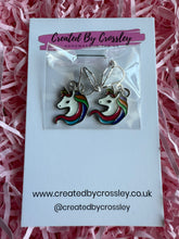 Load image into Gallery viewer, Unicorn Clip On Earrings
