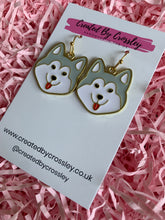 Load image into Gallery viewer, Akita Dog Charm Earrings
