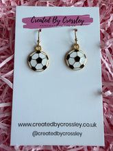 Load image into Gallery viewer, Football Charm Earrings
