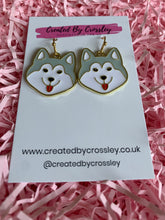 Load image into Gallery viewer, Akita Dog Charm Earrings
