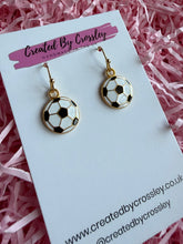 Load image into Gallery viewer, Football Charm Earrings
