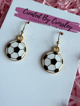 Load image into Gallery viewer, Football Charm Earrings
