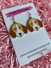 Load image into Gallery viewer, Beagle Dog Charm Earrings
