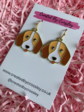 Load image into Gallery viewer, Beagle Dog Charm Earrings
