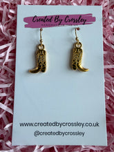 Load image into Gallery viewer, Cowboy Boot Charm Earrings

