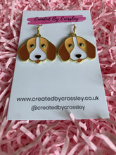 Load image into Gallery viewer, Beagle Dog Charm Earrings
