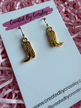 Load image into Gallery viewer, Cowboy Boot Charm Earrings
