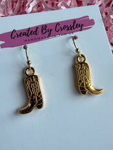 Load image into Gallery viewer, Cowboy Boot Charm Earrings
