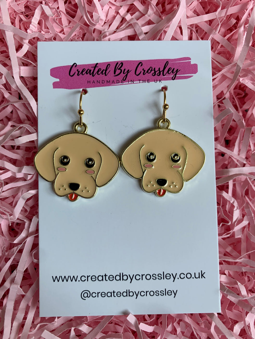 Labrador Dog Charm Earrings