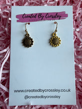 Load image into Gallery viewer, Mini Sunflower Charm Earrings
