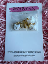 Load image into Gallery viewer, White Cat Clip On Earrings
