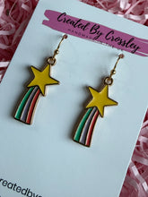 Load image into Gallery viewer, Shooting Star Charm Earrings
