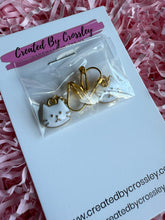 Load image into Gallery viewer, White Cat Clip On Earrings
