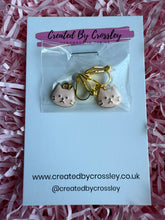 Load image into Gallery viewer, Pink Cat Clip On Earrings
