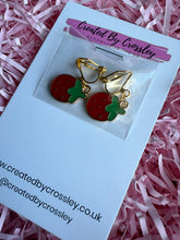 Load image into Gallery viewer, Strawberry Clip On Earrings
